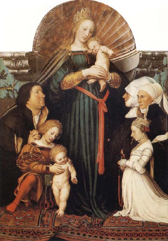Hans holbein the younger Madonna of Mercy and the Family of Jakob Meyer zum Hasen Spain oil painting art